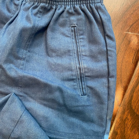 2 Napa Valley Petites Drawstring Casual Every Day Comfy Pants, Size 4 Blue Beige - Picture 3 of 6